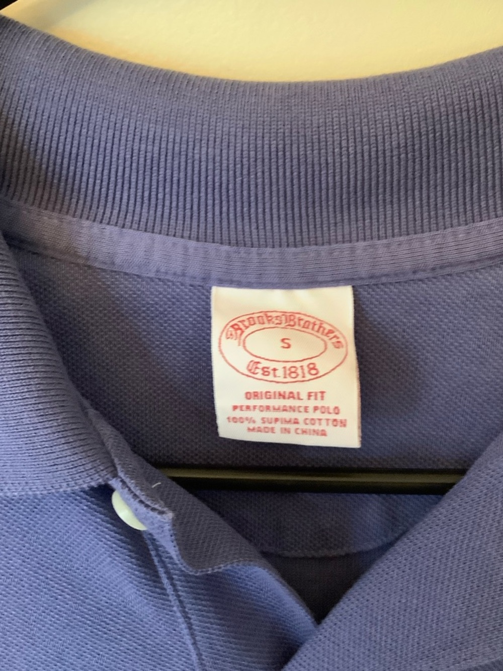 Brooks Brothers Blue Polo Shirt with Embroidered Logo - Picture 4 of 6